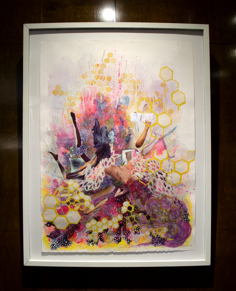 My Inevitable Demise, 2012, Installation View, Mixed Media on Paper, 30 x 22 inches